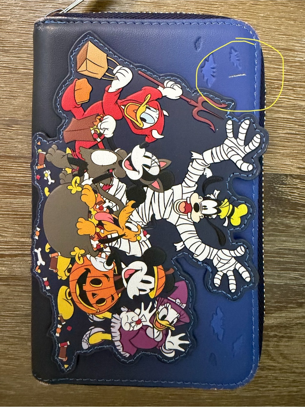 Loungefly Disney Mickey and Friends Halloween  Zip Wallet - Picture 6 of 6